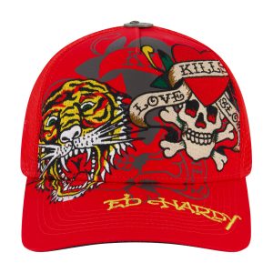 Tiger Skull Trucker Hat