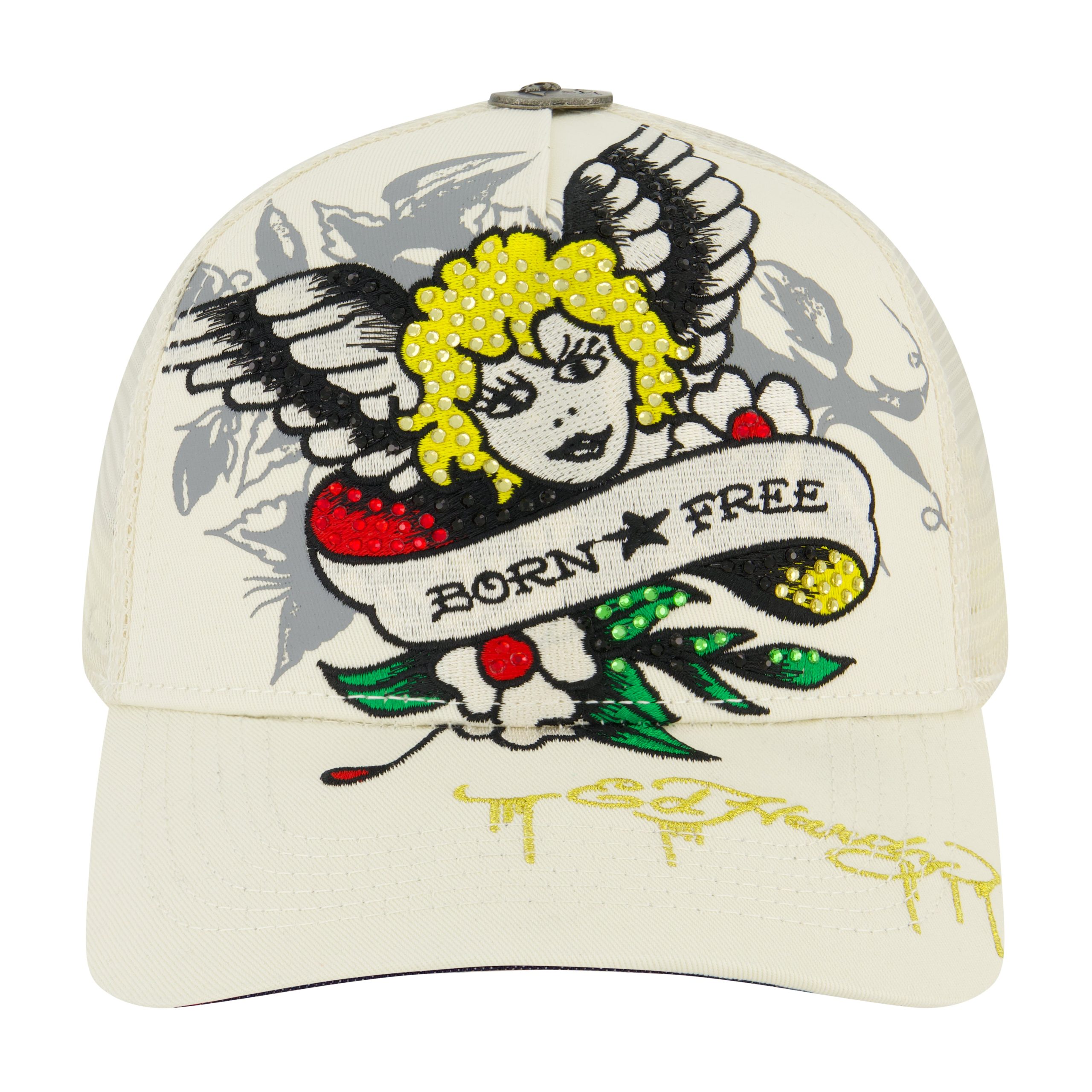 Cherub Rhinestone Trucker Hat