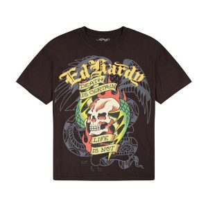 Wing Skull Boxy Tee