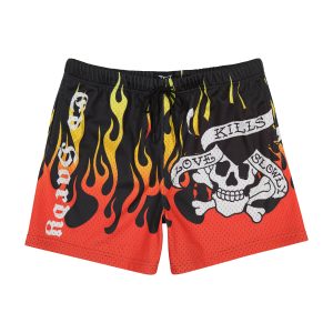 Fire LKS Skull Mens Short