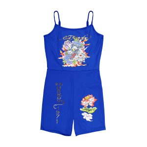 Tiger Lotus Stretch Jersey Romper